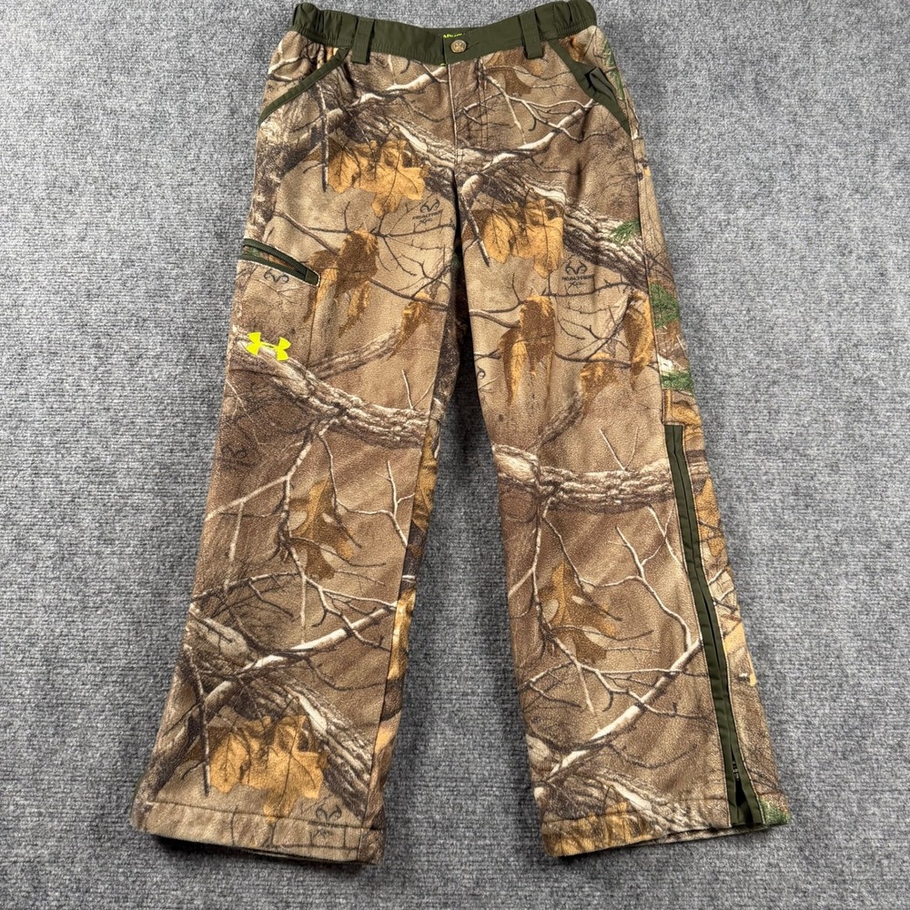 Under Armour Hunting Pants Youth Medium Brown Realtree Xtra Camo Scent Control